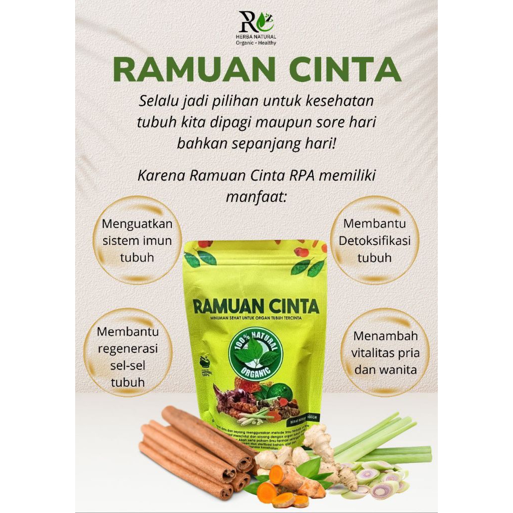 

Ramuan Cinta Premium by RPA / Ramcin / Ikhtiar Promil / Diet / Detoksifikasi