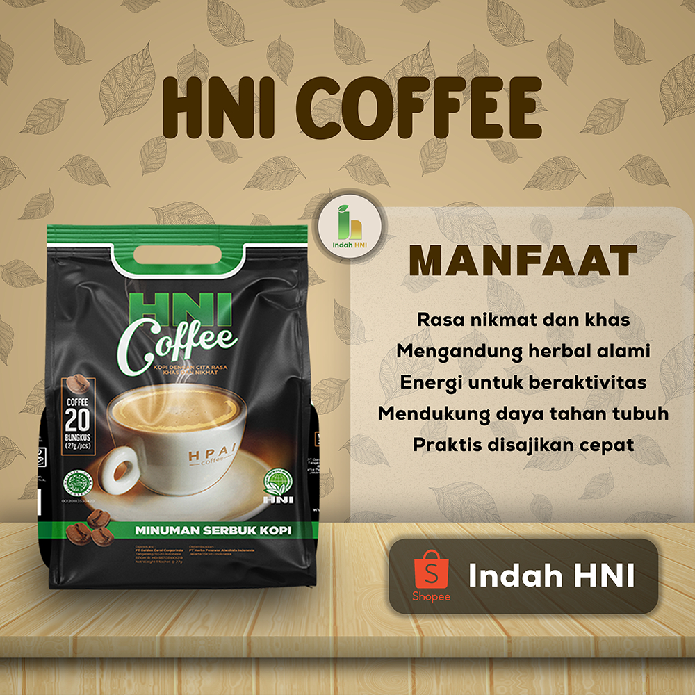 

HNI HPAI Coffee HC – Kopi Herbal Nikmat 20 Sachet