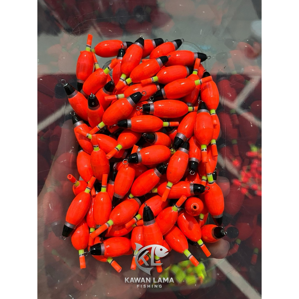 (Harga 1 Pcs) Pelampung Pancing/Pelampung Puyu/Pelampung Betok/Pelampung Kayu/Kambangan/Kumbul Panci