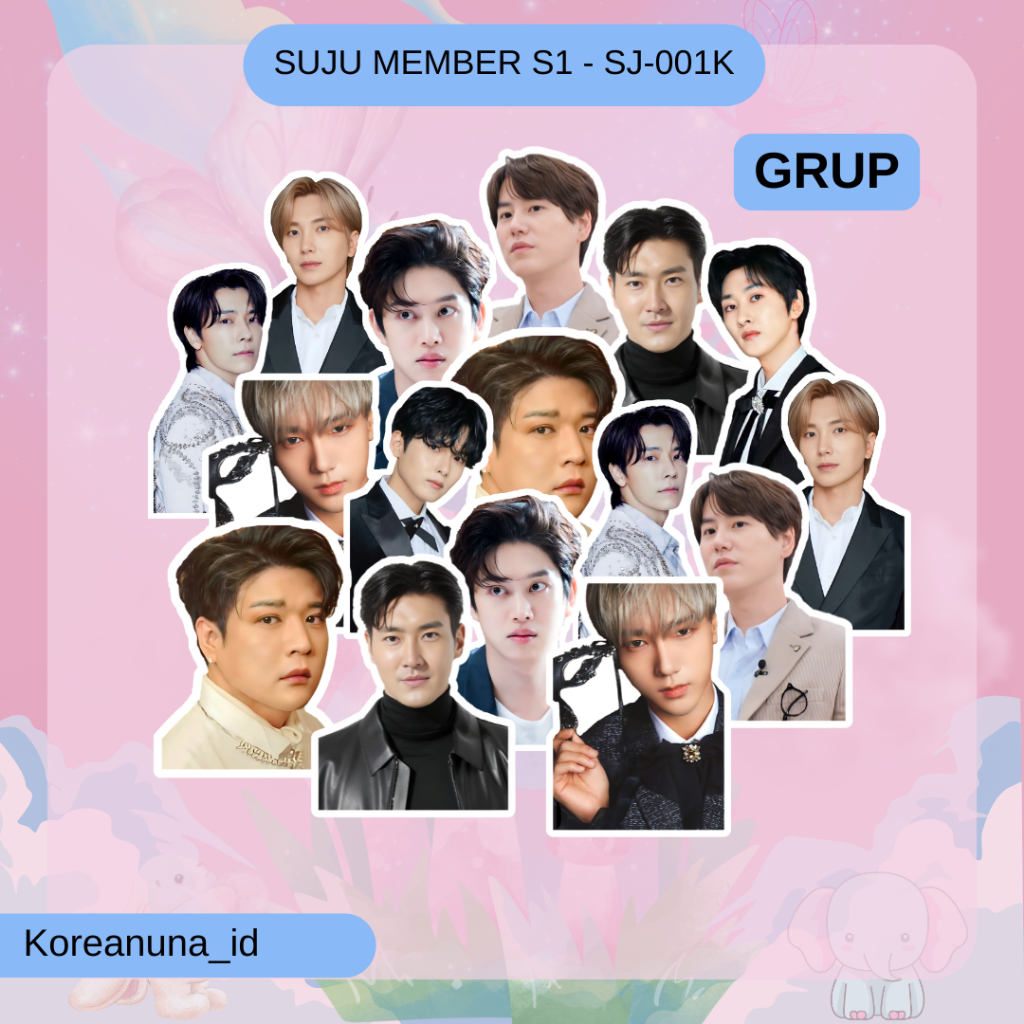 

Stiker Kpop Super Junior Member Aesthetic Sticker Suju Deco Jurnal Buku Catatan Botol Glossy Waterproof Murah Berkualitas