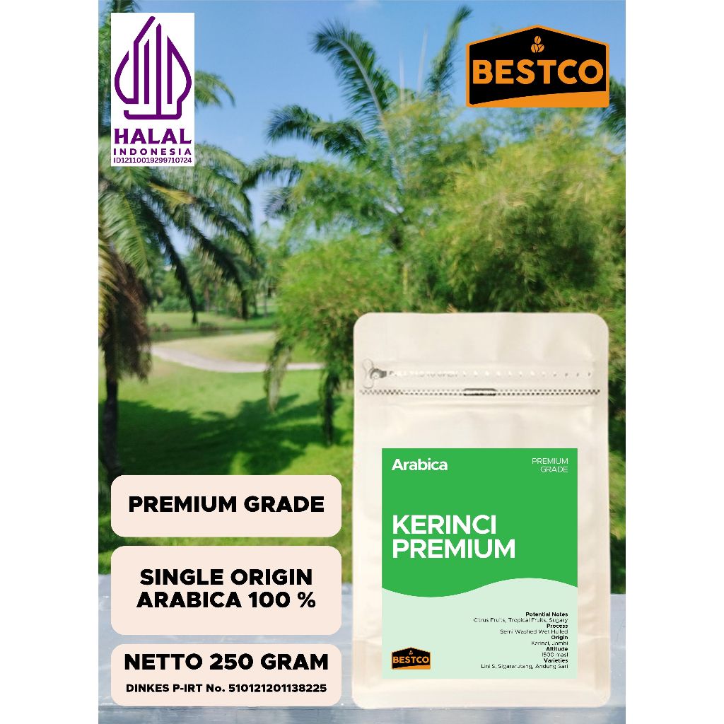 

Kopi Bestco Premium Arabica Kerinci 250 gr