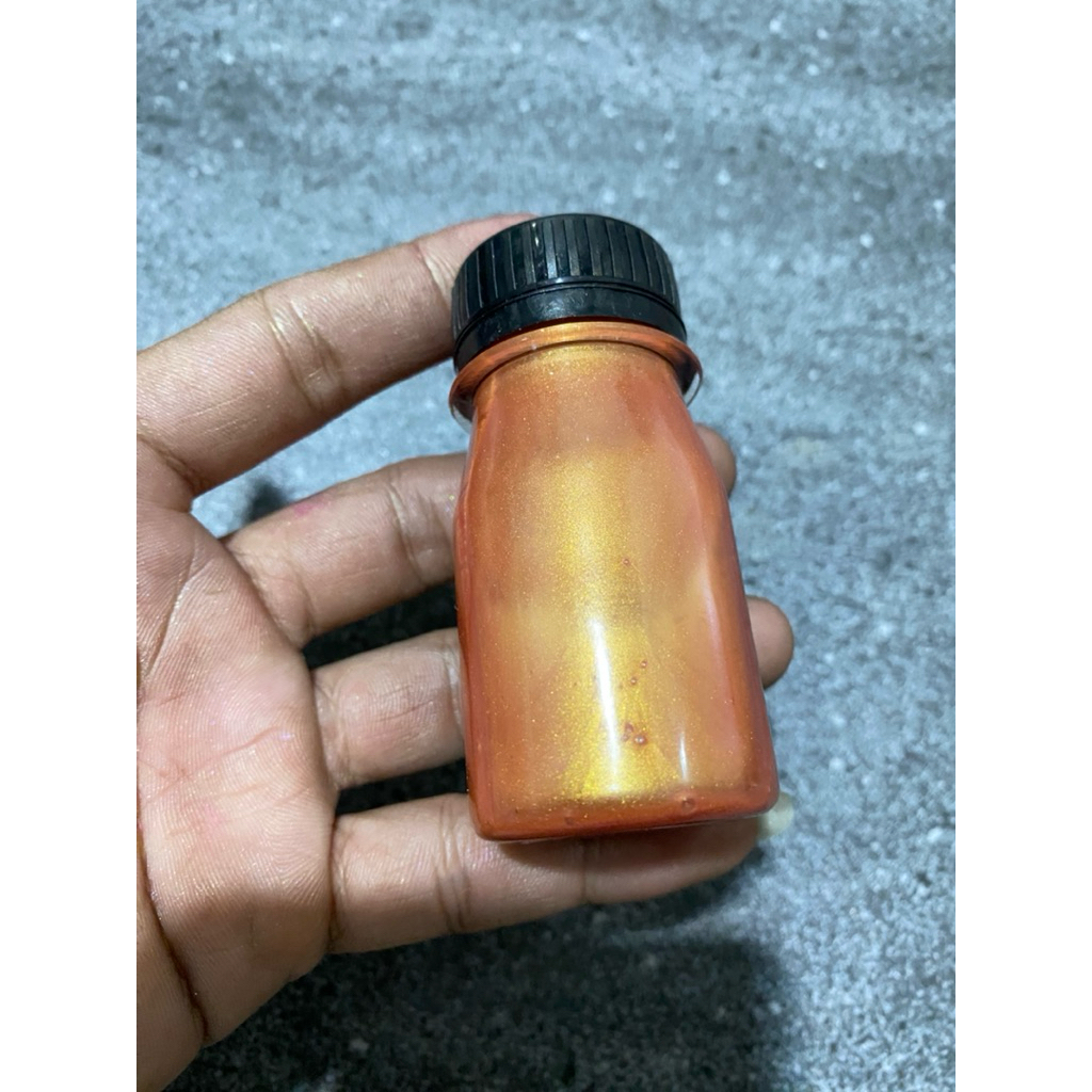 Cat Lembayung Oren Sunkist (Cat PU Duco) Cat Mutiara Orange Sunkist