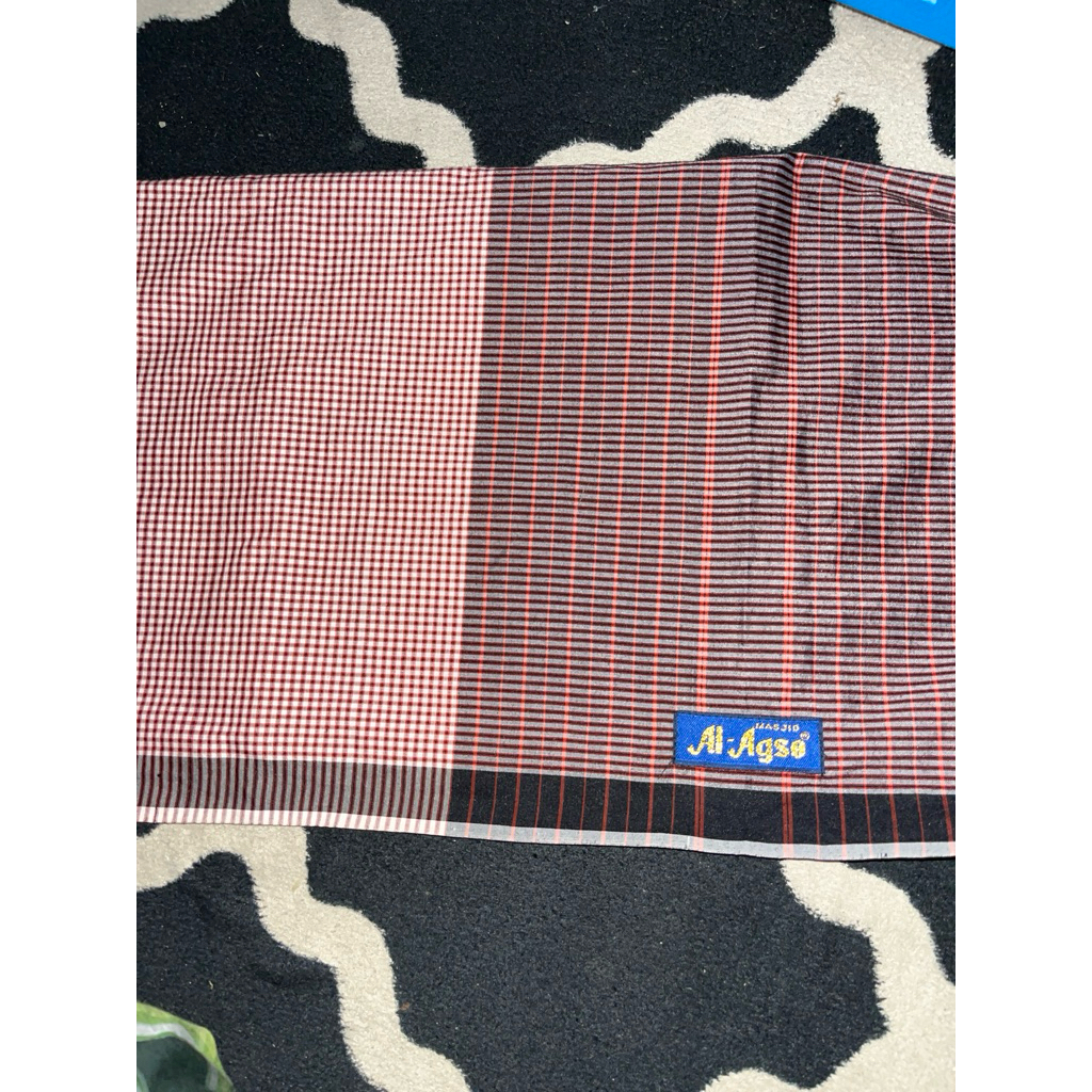 sarung jadulan mesjid Al Aqso like new motif kkp