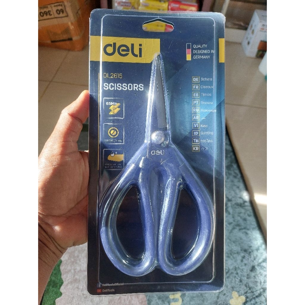 

Gunting tukang DELI ukuran besar tajam dan kuat