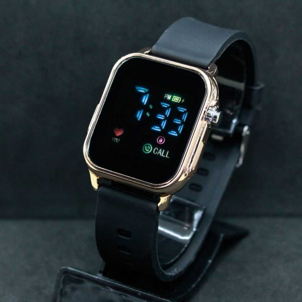 New Led Watch Digital Watch Tali Silicone Terbaru Jam Led Segi Jam Tangan Cewek Cowok Pria Wanita