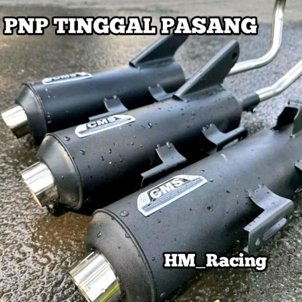 Hot Knalpot Standar Racing Fulset Ngebas Adem Mio Sporty Mio Gear Beat Pgm Fi Beat Fi Vario 125/150