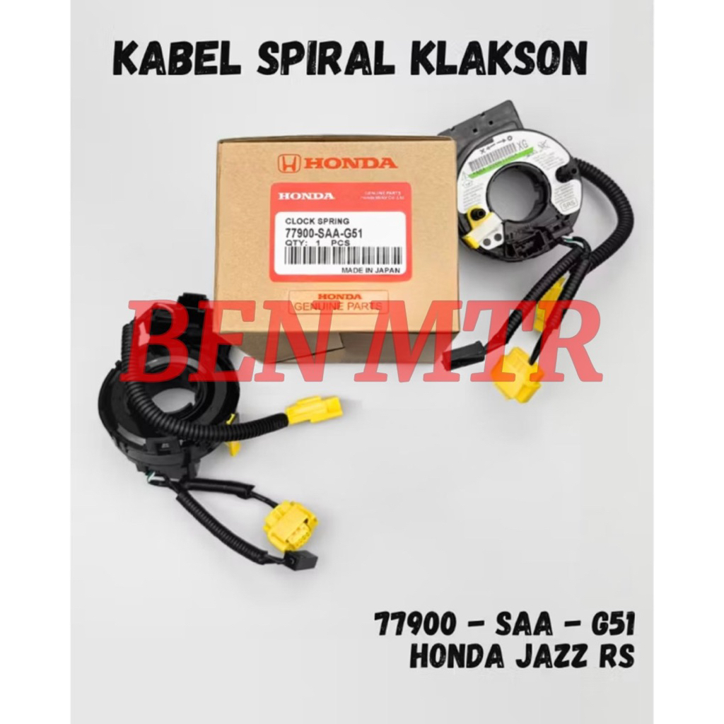 Kabel Spiral Klakson Flexible Stir HONDA JAZZ FIT 2004-2008 CITY 2004 - BEN MOTOR