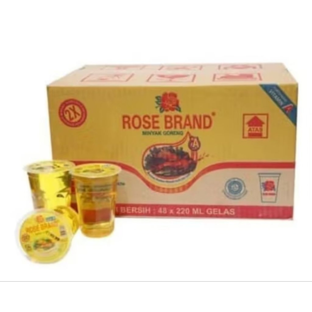 

Minyak goreng Rose Brand 1 dus isi 48 gelas