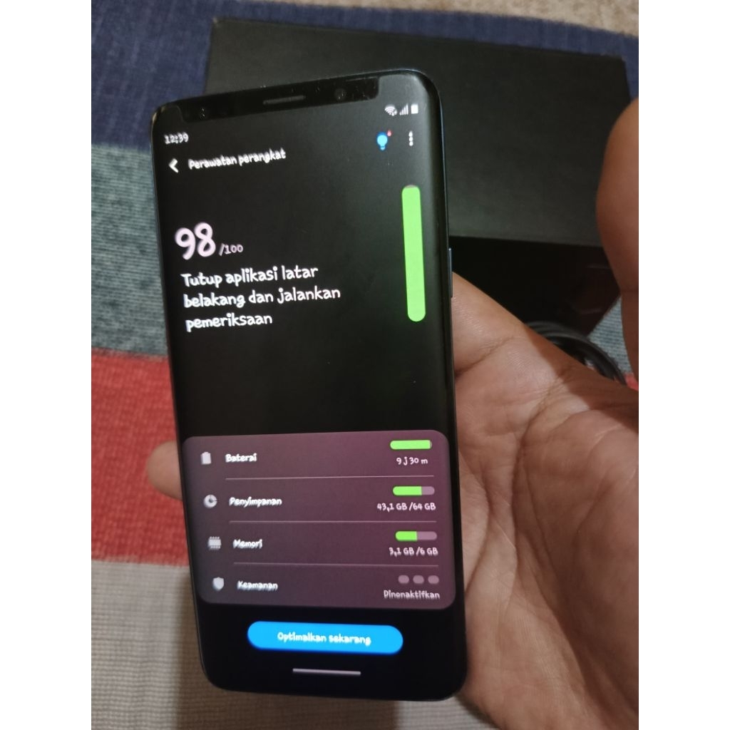 hp samsung s9 plus second