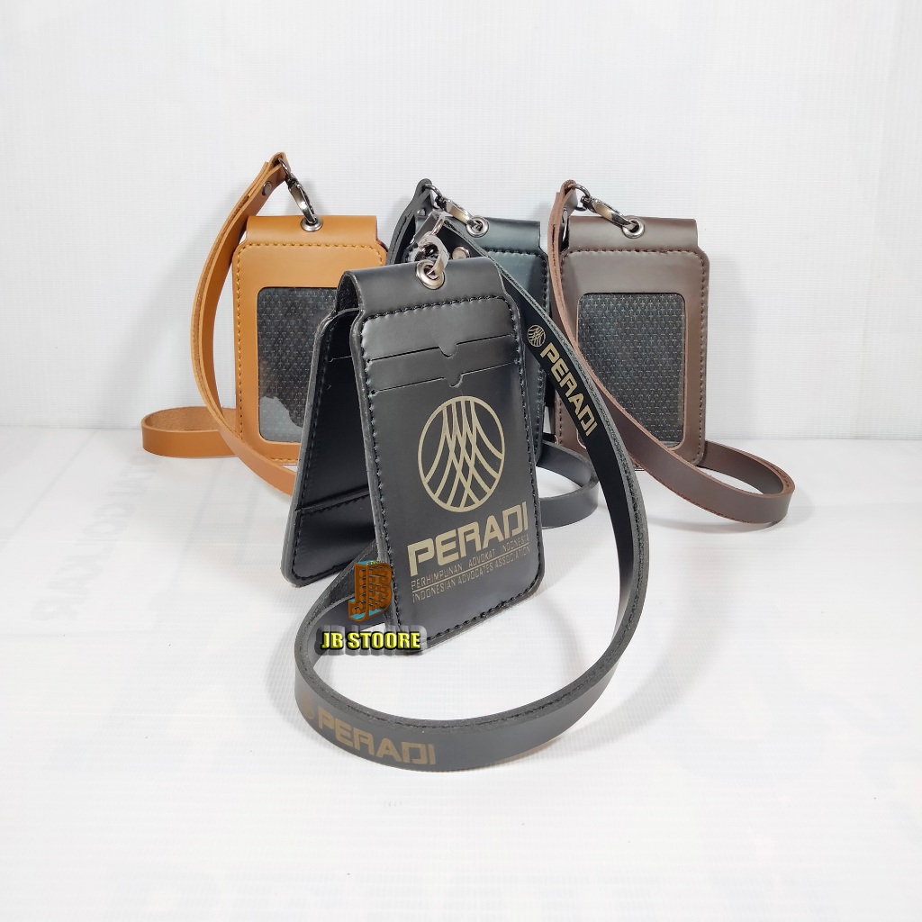 Tempat Id Card PERADI Lipat Magnet Kulit / Id Card Peradi Saku Magnet / name tag peradi lipat magnet