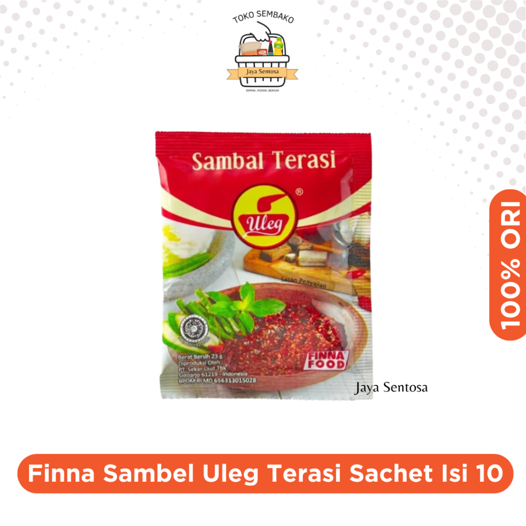 Finna Sambel Uleg Terasi Sachet 10 Pcs/Pack | Sambel Terasi Uleg Sachet