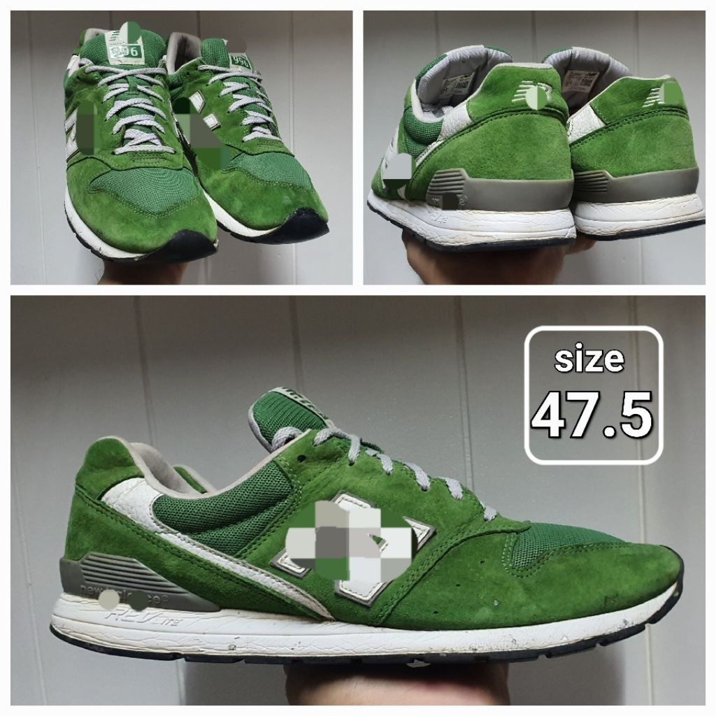 Sepatu Casual Low Green 996 Rev Lite size 47.5 Second ori shoes