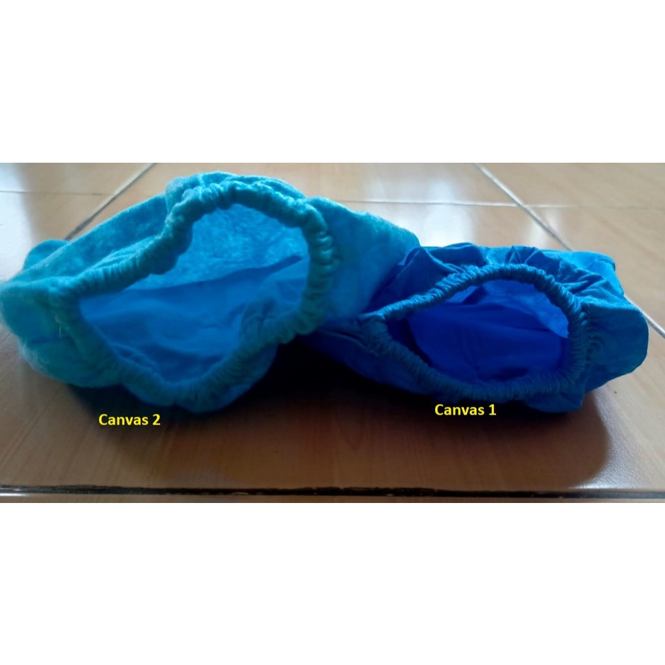 Kantong Filter Vacuum Cleaner Basah Kering Bahan Kain Biru dan Busa Hitam 1 set