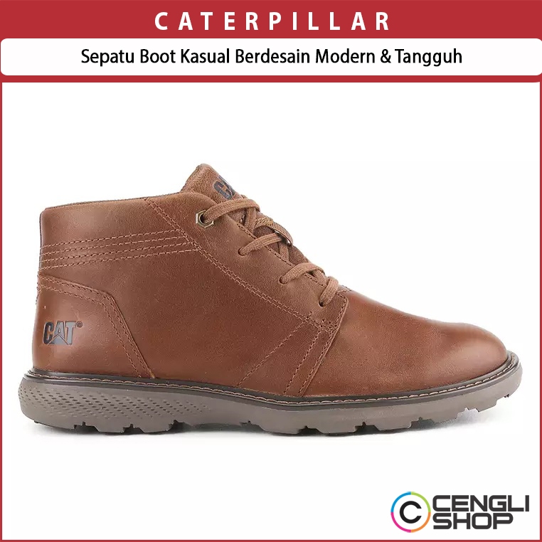 SEPATU BOOTS PRIA CATERPILLAR CASUAL KULIT ASLI ORIGINAL CAT-H2