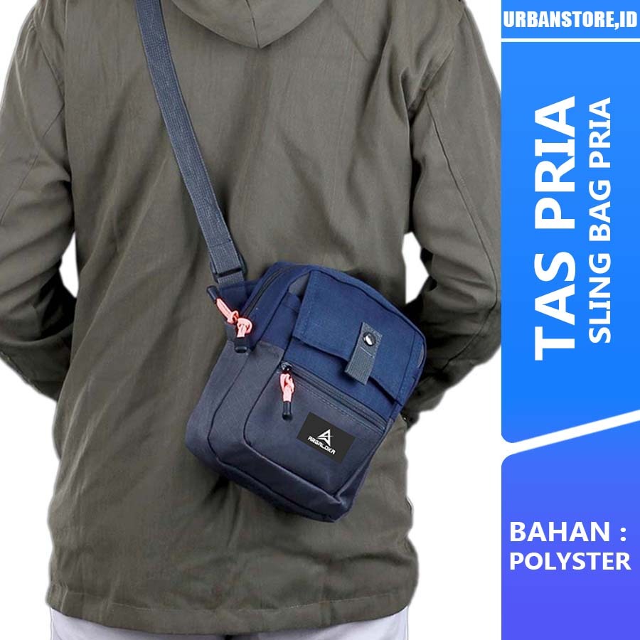 Tas Selempang Pria Mini – Slingbag Cowok Ringan, Awet, Desain Keren, Slingbag Pria Kecil – Tas Selem