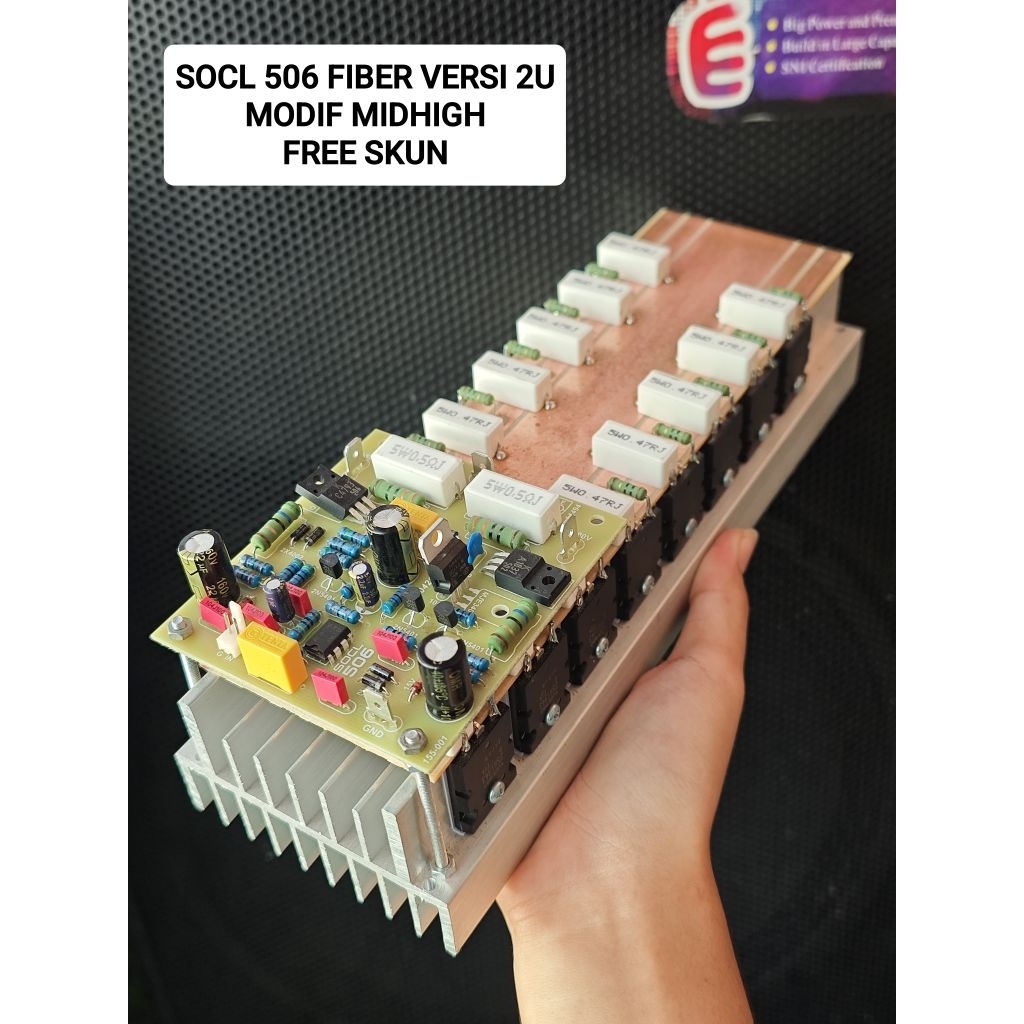 socl 506 transistor final Toshiba Lot 524 modif midhigh clarity versi 2U pcb fiber