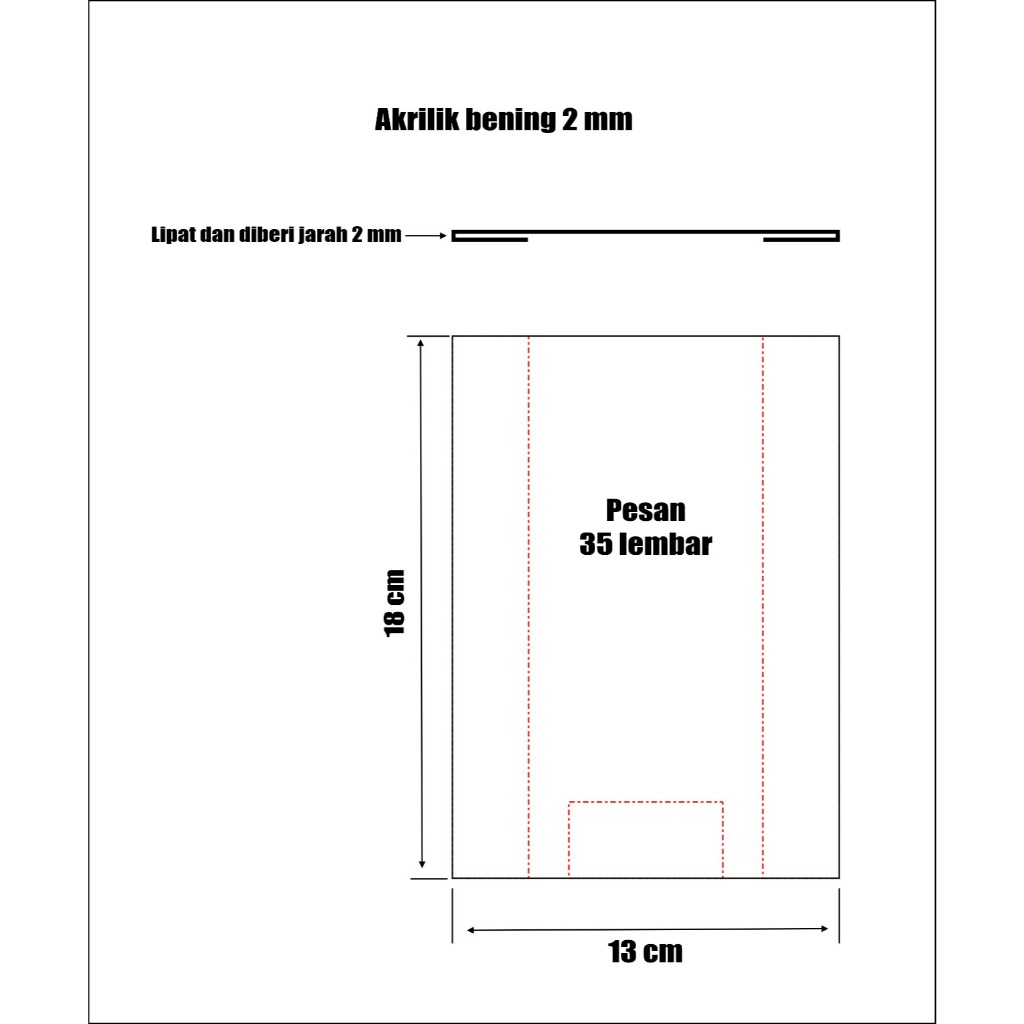 

Label Nama Akrilik - Acrylic Price Name Tag ukuran 18x13 cm 36 pcs