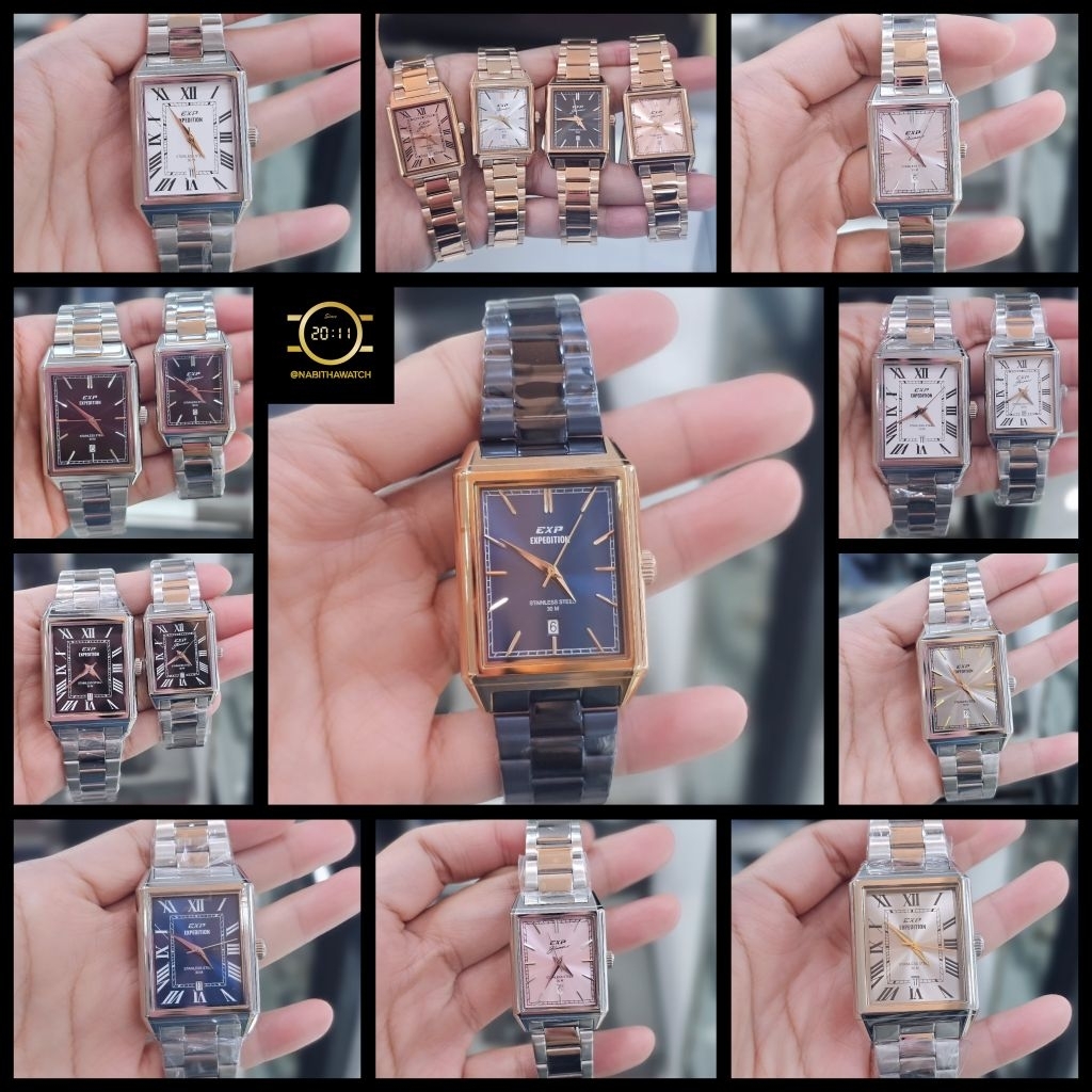 Jam Tangan Couple Expedition EXP6866 new 6866 Original Garansi Resmi