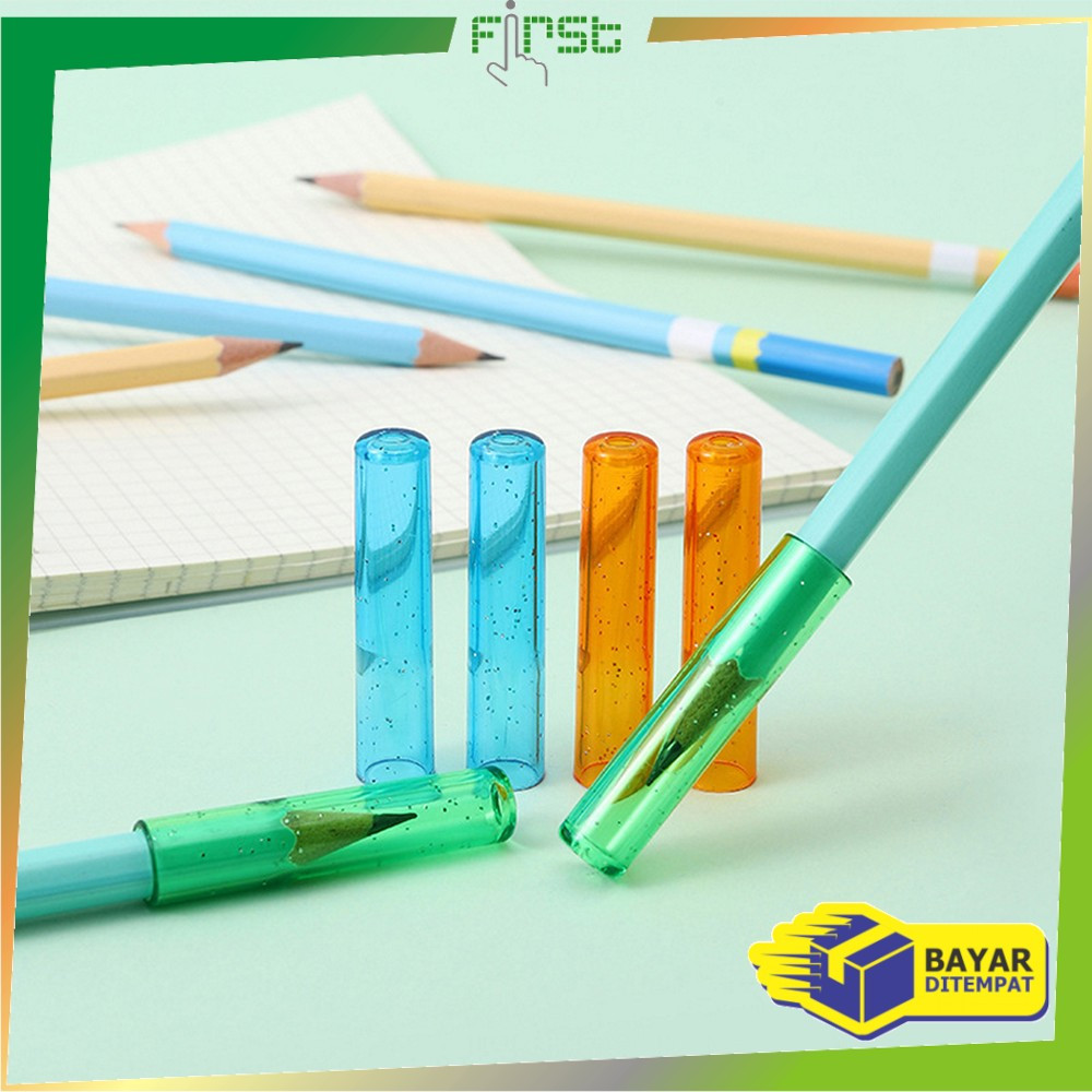 

FH-A124 Tutup Pelindung Pensil Isi 6CPS Warna Warni / Penutup Ujung Pensil Transparan Anti Patah / Tutup Pensil Anak Sekolah