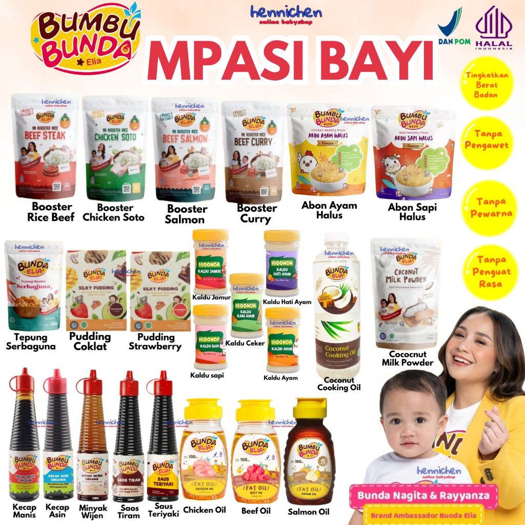 

Bumbu Bunda Kecap Bumbu Bunda Kecap MPASI Anti GTM Kecap Bayi Kecap Organik MPASI BB Booster / Kecap Manis 140ml / Minyak Wijen Organik 150ml / Saos Tiram 150ml