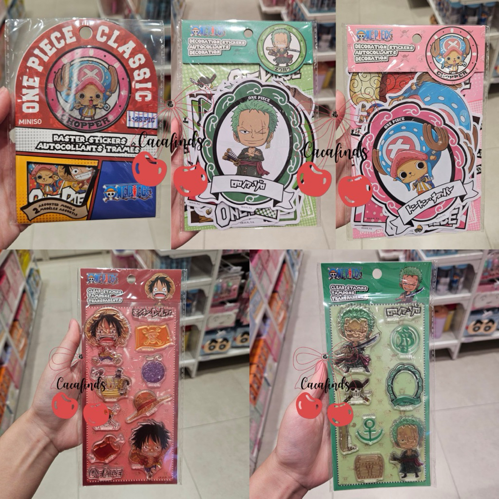 

MINISO x One Piece‼️Sticker Autocollants 3D One Piece Collection (Luffy / Zoro / Chopper)