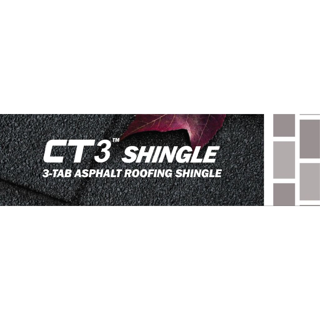Genteng Asphalt CTI CT-3 Shingle 1 bundle 3 m2 - Genteng Aspal CTI Bitumen