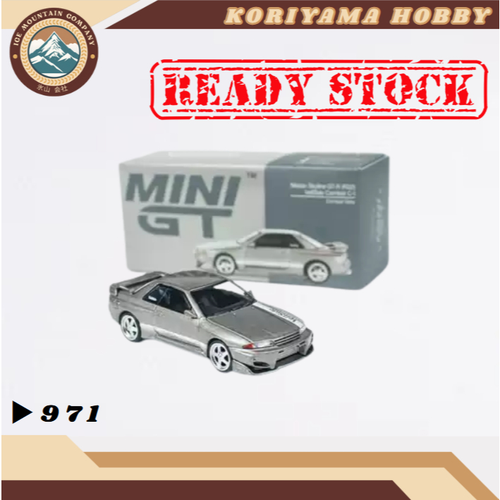 Mini GT 971 Nissan Skyline GT-R (R32) Veilside Combat C-I Veilside Combat Grey MiniGT