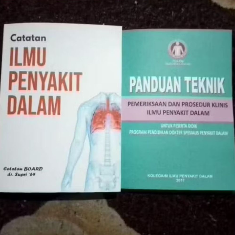 paket buku catatan ilmu penyakit dalam dan panduan teknik pemeriksaan dan prosedur klinis ilmu penya