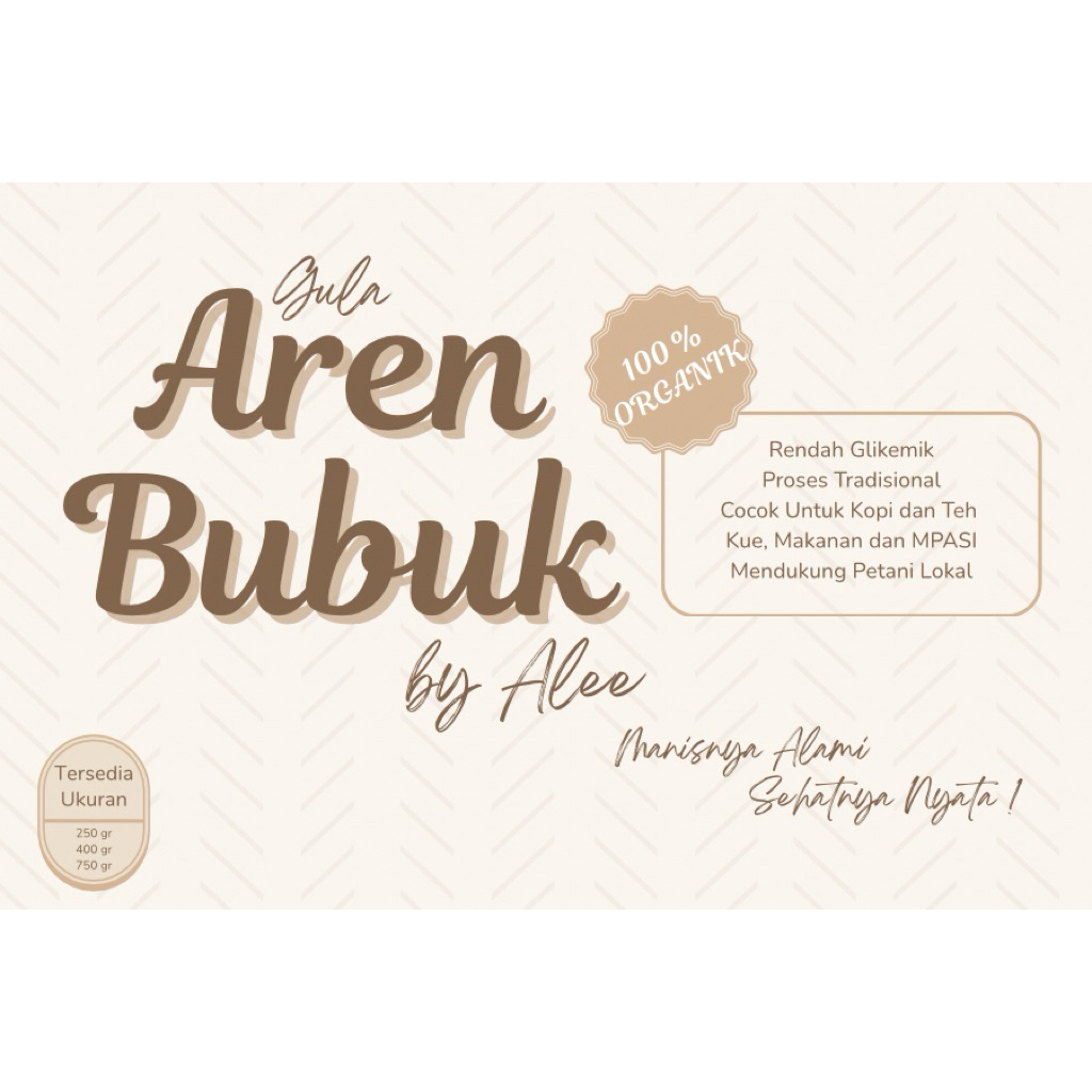 

Gula Aren Bubuk by Alee | Gula Organik| Gula Semut | 250g - 750g