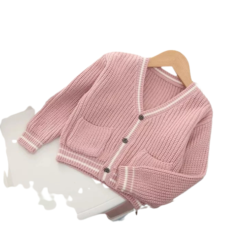Atasan Sweater Rajut Nakara Garis Anak Perempuan / Sweater Rajut Anak Perempuan