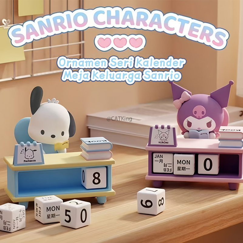 

Ornamen Kalender Sanrio Kuromi Pochacco Dekorasi Meja Lucu Sempurna untuk Anak-anak