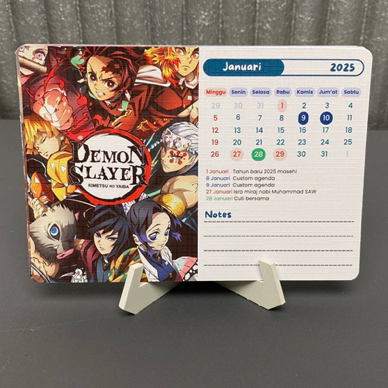 

kalender meja custom foto dan agenda