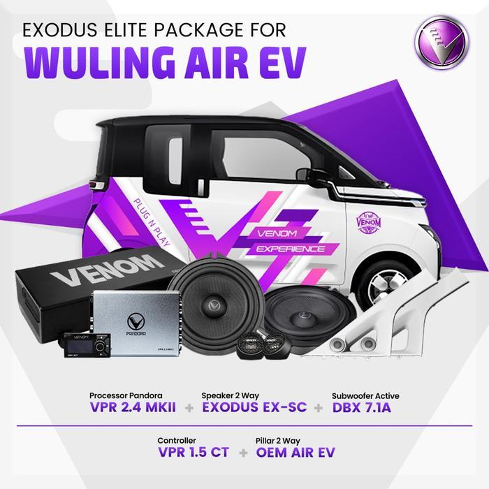 Paket Venom Elite Exodus - Paket Audio Mobil Venom For Mobil Wuling Air EV - Paket Audio Mobil - Plu