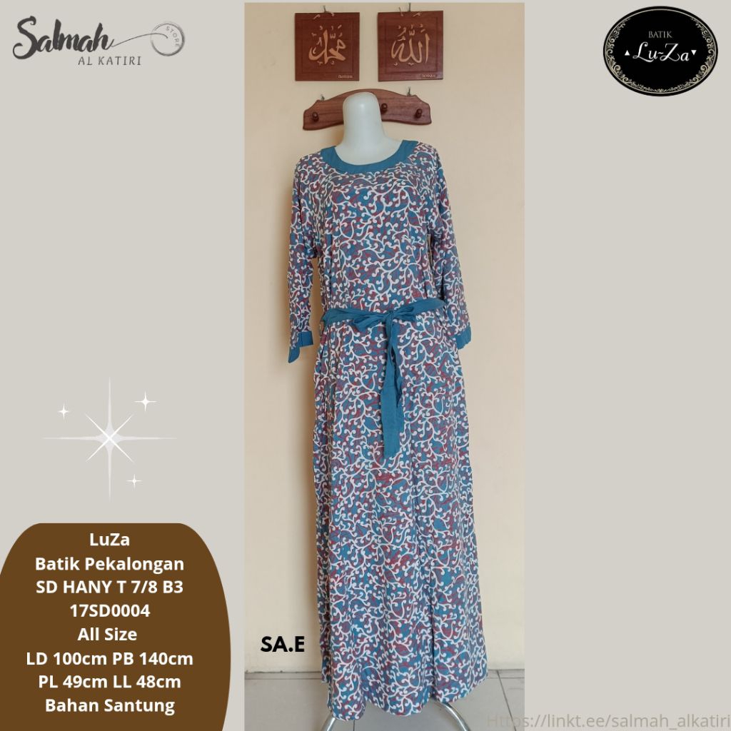 Daster LuZa Batik Pekalongan SD HANY T 7/8 B3 (E)