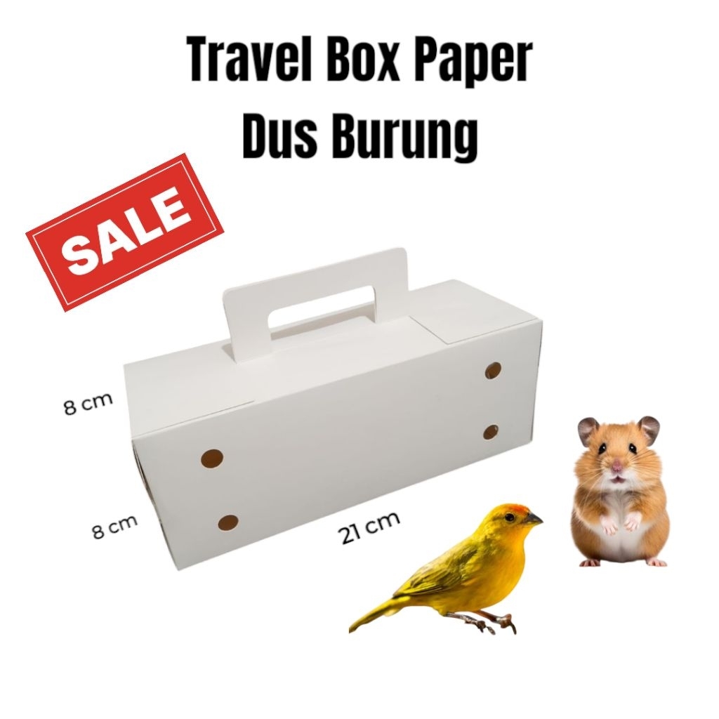 Kardus burung / box burung untuk bawa burung kecil / hamster isi 5 pcs
