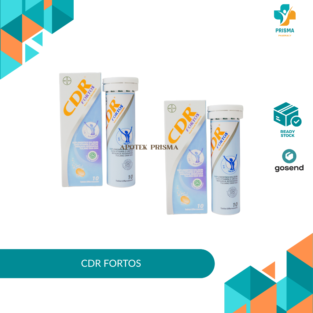 CDR Fortos 10 Tablet – Suplemen Kalsium, Vitamin D, dan Mineral untuk Tulang