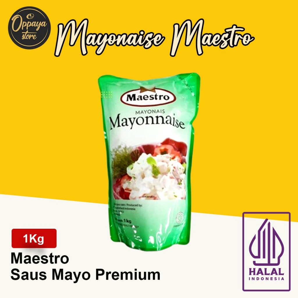 

Mayonaise Maestro Pouch 1kg - Mayonaise Maestro 1kg Tanpa Lemak
