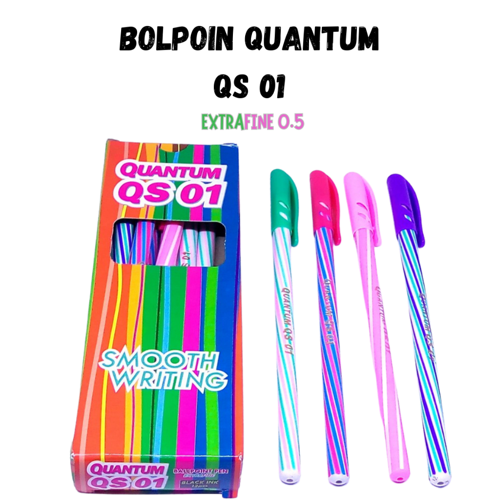

(PACK) BOLPOIN Quantum QS 01 Ballpoint Pen 0.5MM
