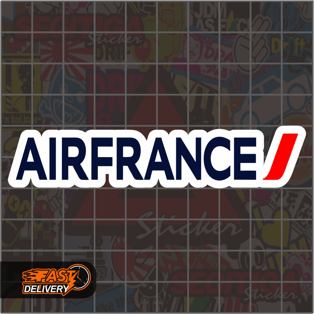 

Sticker Air France Ukuran 9.5 x 2 Cm