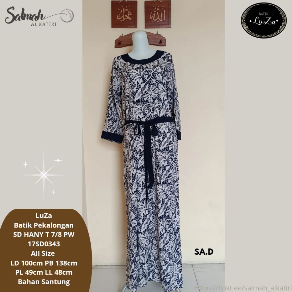 Daster LuZa Batik Pekalongan SD HANY T 7/8 PW (D)