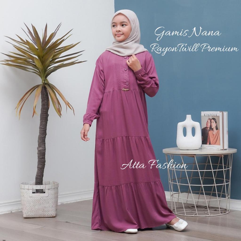 HOT GAMIS NANA RAYON TWILL PREMIUM GAMIS ANAK RAYON TWILL PREMIUM