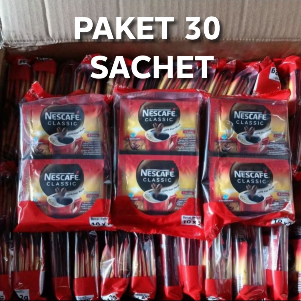 

Paket Bundling Nescafe Classic Sachet 2g Kopi Instan Isi 30 Sachet