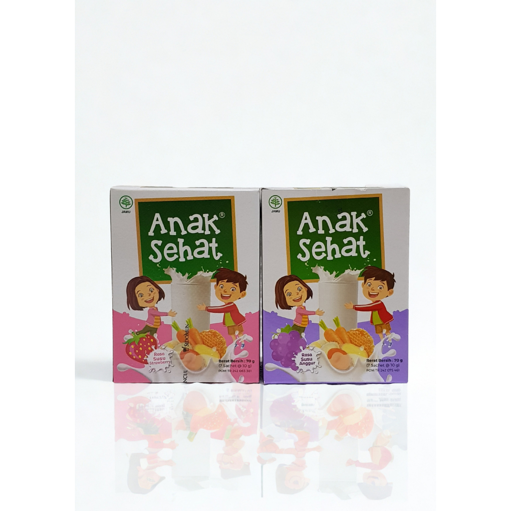 

Jamu Anak Sehat Rasa Susu Anggur dan Susu Strawberry Isi 7 Sachet @10gr