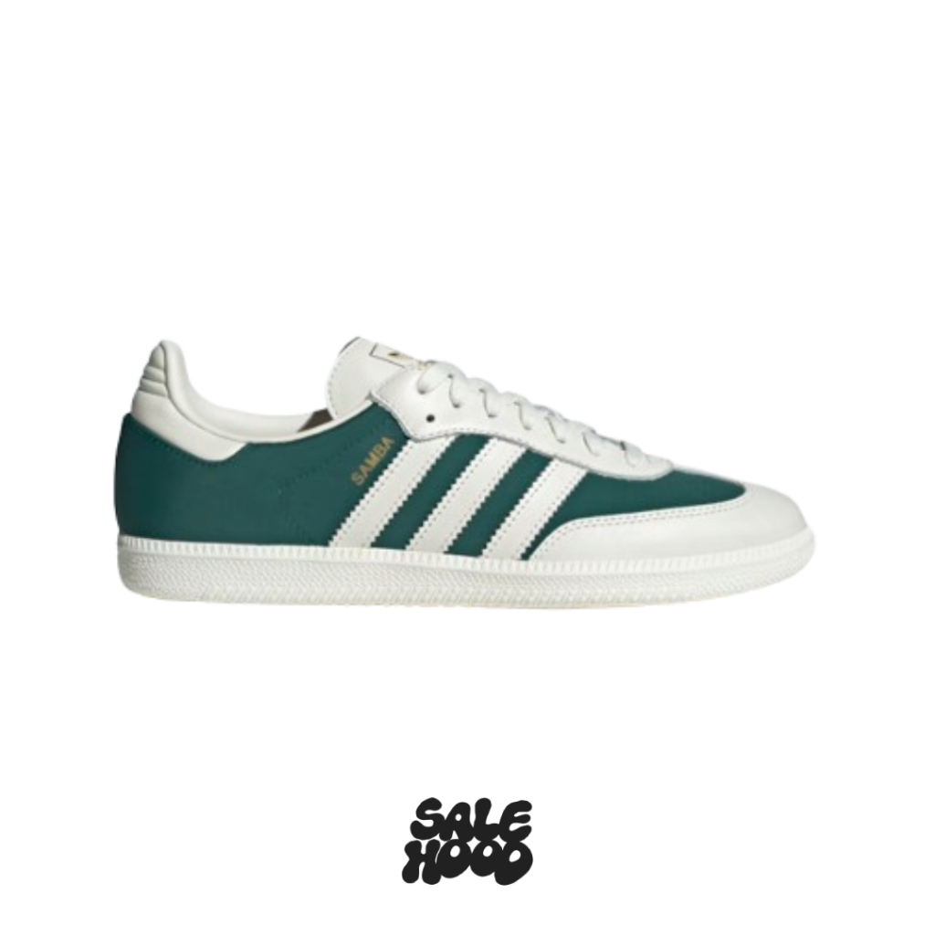 Sepatu Adidas Men's SAMBA OG Off White / Off White / Collegiate Green - JI3205