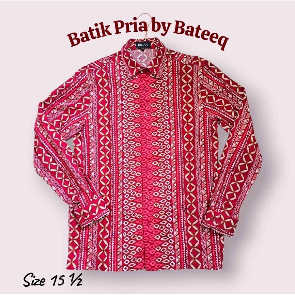 Kemeja / Batik Pria by Bateeq size 15 ½