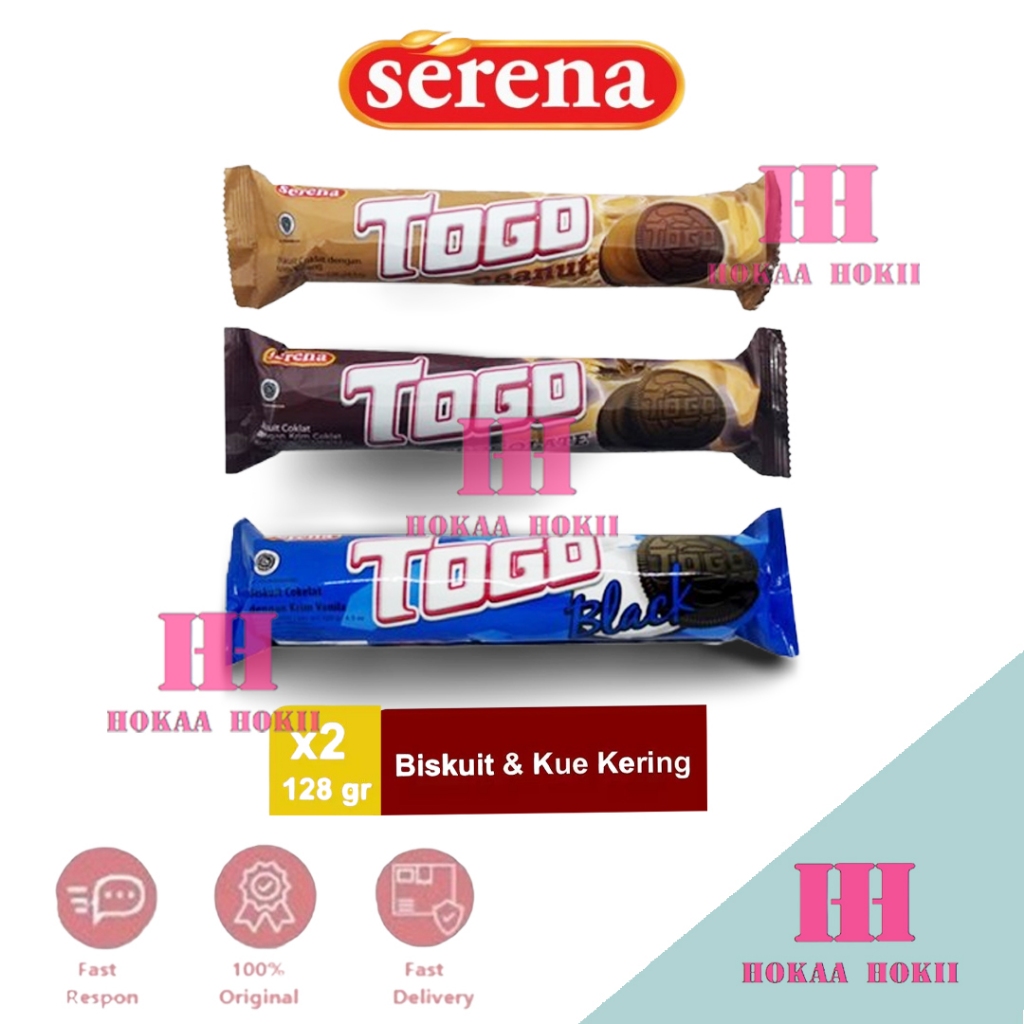 

Serena Togo Biskuit Rasa Chocolate - Vanila - Kacang Isi 2 x 128g