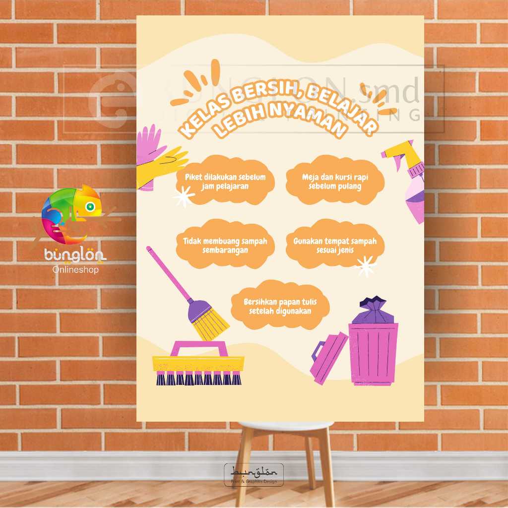 

Poster Kebersihan, Kelas Bersih, Belajar Lebih Nyaman