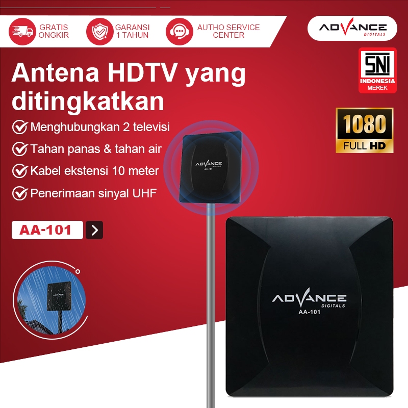 Advance antena tv digital AA-101 antena stb tv digital antena tv digital indoor outdoor super jernih