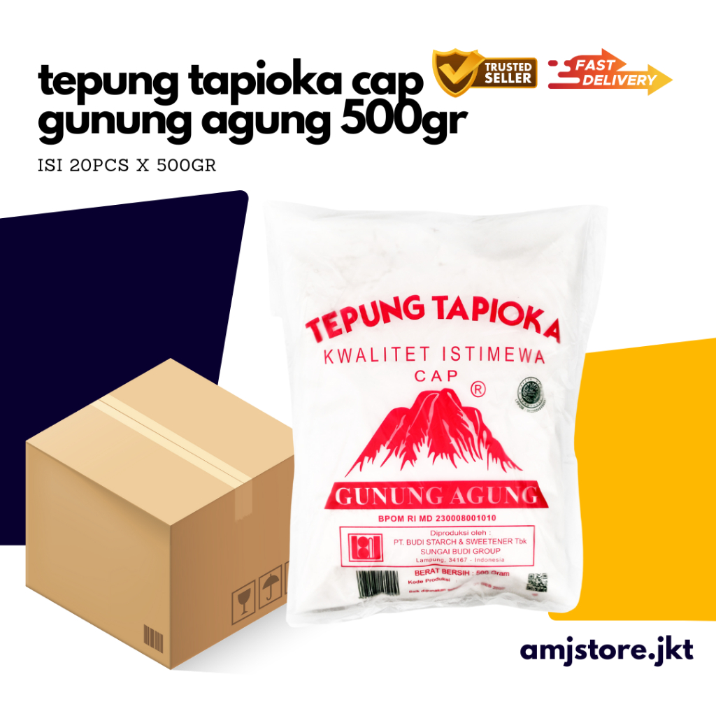 

Tepung tapioka cap gunung 500grx20pcs