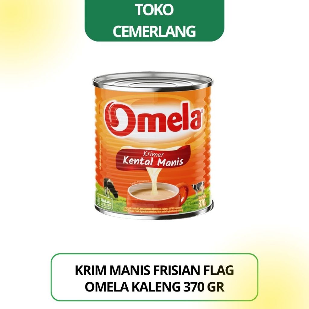 

Krimer / Creamer Kental Manis Frisian Flag Omela Kaleng 370 gr